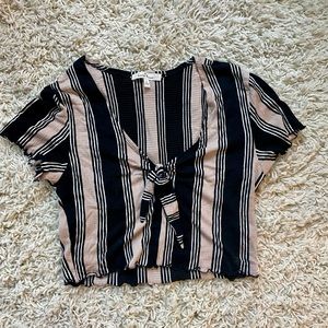 Striped crop top
